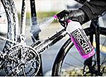 Muc-off Nano Tech cleaning product being used