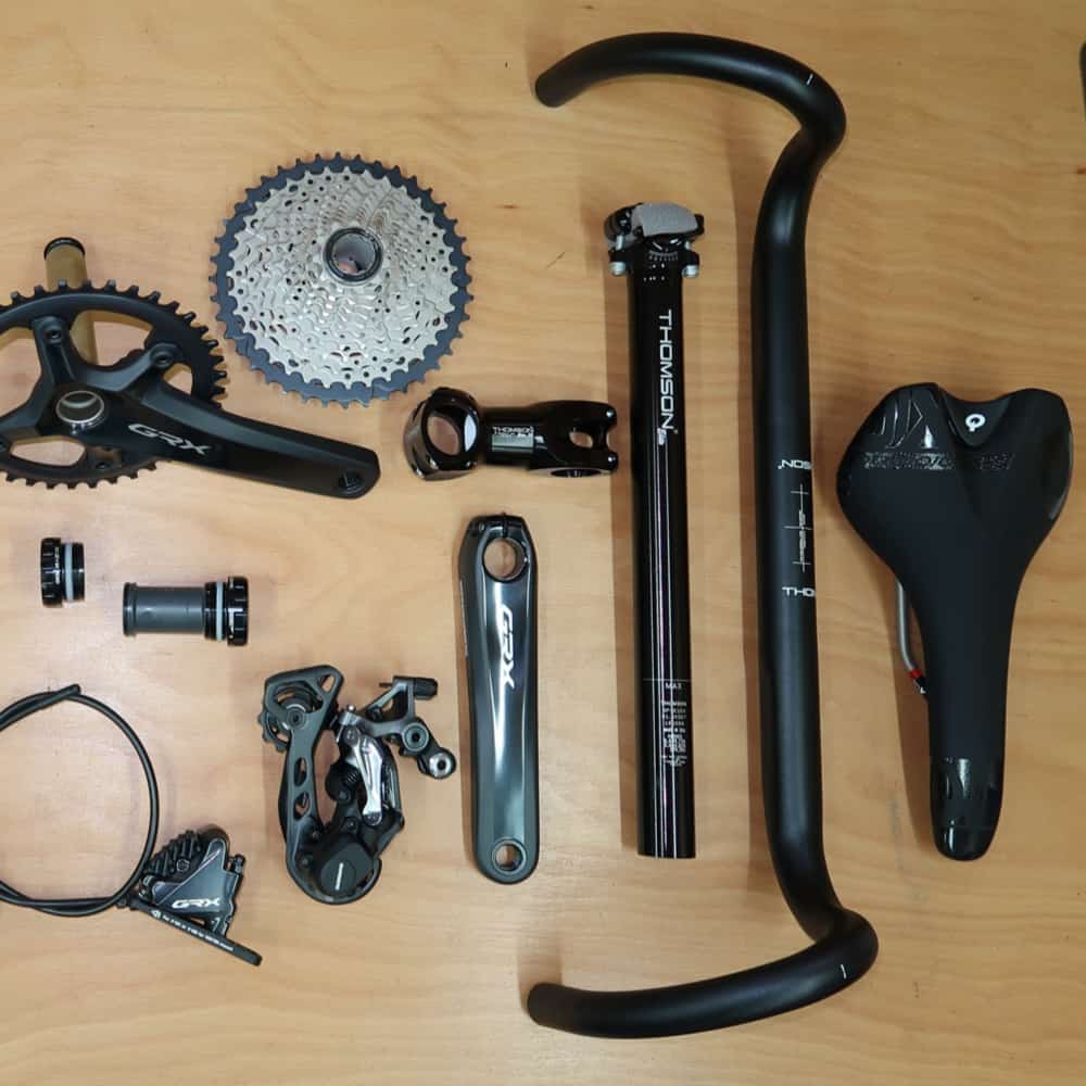 Collection of bike upgrade parts